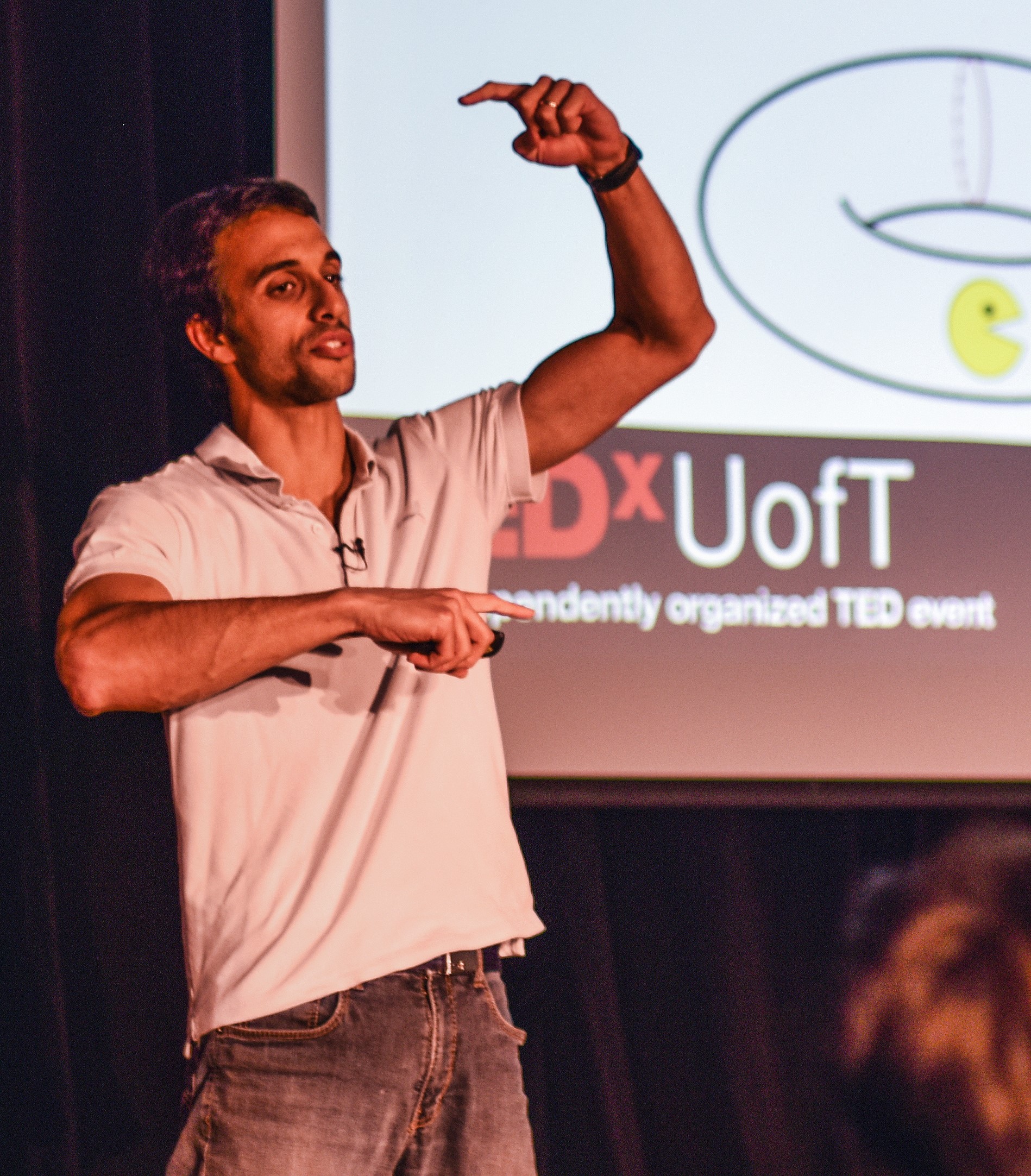 Me giving my TEDxUofTSalon talk